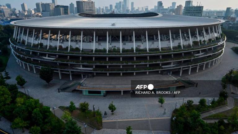 This general view shows the National Stadium, where the 2025 World Athletics Championships will take place from September 13-21, in central Tokyo on August 25, 2025. - AFPPIX