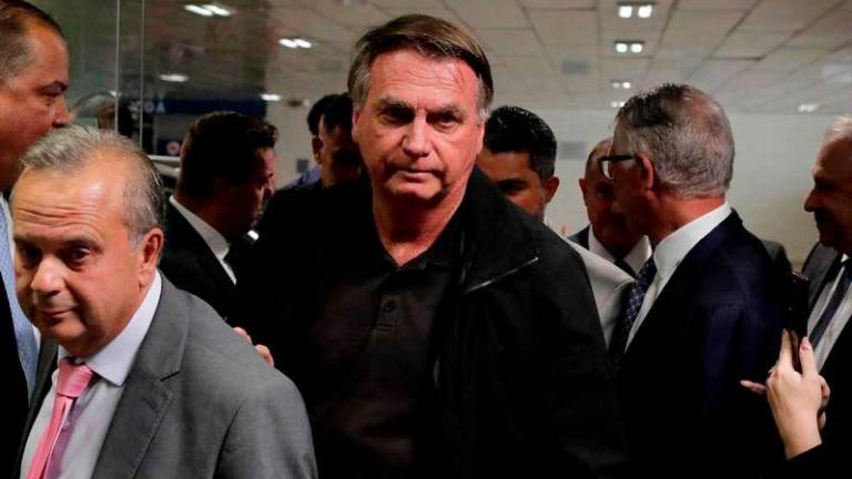 Bolsanaro in the centre. AFPpix