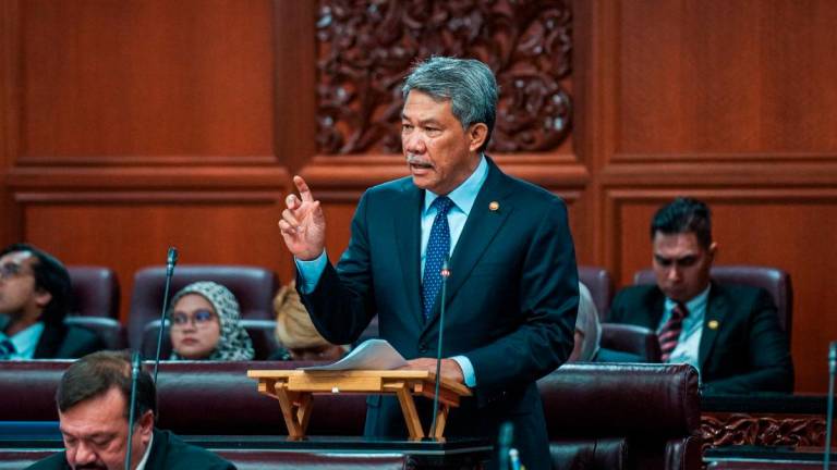Foreign Minister Datuk Seri Mohamad Hasan during a Dewan Negara question and answer session today. - (Credit: Dato’ Seri Utama Haji Mohamad Bin Haji Hasan / Facebook)