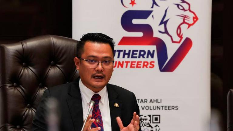 Johor Youth, Sports, Entrepreneur Development and Cooperatives Committee chairman Mohd Hairi Mad Shah - BERNAMApix