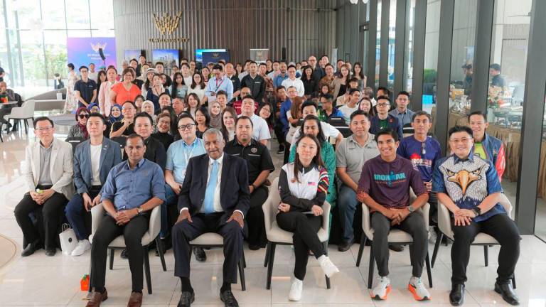 Malaysia’s Minister of Youth &amp; Sports, YB Hannah Yeoh, attended and witnessed the send-off ceremony for Dato’ Sri Vincent Tiew and YB Syed Saddiq as they embark on their journey to the Ironman World Championship 2025.