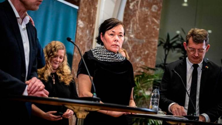 Greenland’s Minister for Independence and Foreign Affairs Vivian Motzfeldt and Denmark’s Minister of Defence Troels Lund Poulsen present a Defence Agreement on the Arctic and North Atlantic, at the Ministry of Defence in Copenhagen - AFPpix