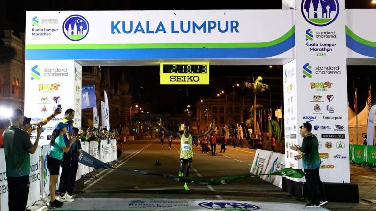 Kiprono from Kenya clinched the Kuala Lumpur Standard Chartered Marathon (KLSCM) 2024 when he finished in a time of 02:18:16.