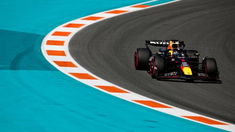 Max Verstappen of the Netherlands driving the (1) Oracle Red Bull Racing RB20 on track during qualifying ahead of the F1 Grand Prix of Miami at Miami International Autodrome on May 04, 2024 in Miami, Florida. - AFPPIX