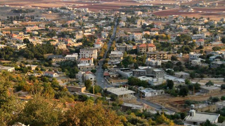 A picture shows a view of eastern Lebanon’s Deir al-Ahmar town - AFPpix