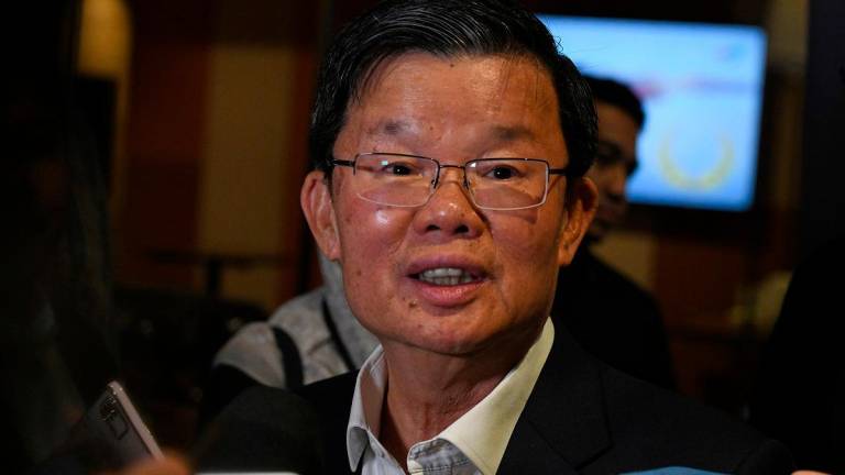 Penang Chief Minister, Chow Kon Yeow. - BERNAMApix