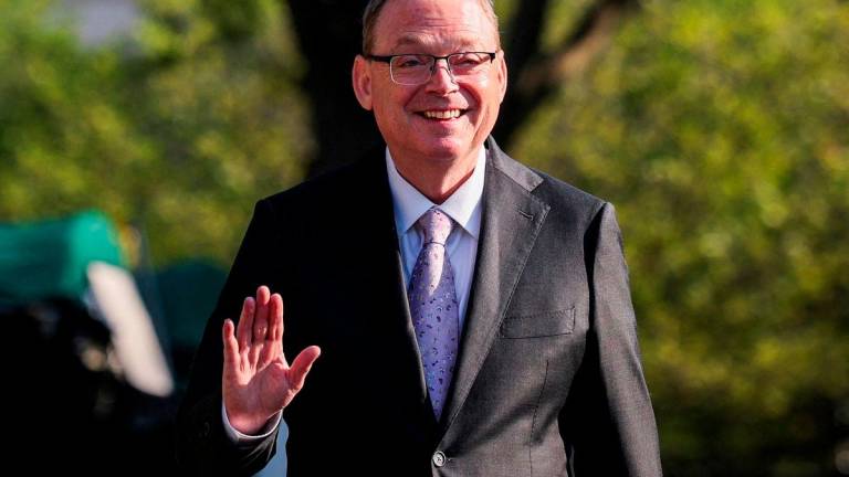 Pengarah Majlis Ekonomi Kebangsaan Rumah Putih Kevin Hassett. Reuterspix