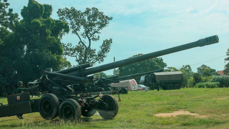 A Thai military mobile unit operates after Thailand and Cambodia exchanged heavy artillery on Friday as their worst fighting in more than a decade stretched for a second day, in Surin, Thailand, July 25, 2025. - REUTERSPIX