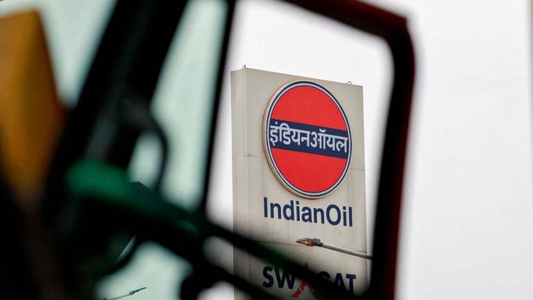 The logo of Indian Oil is pictured outside a fuel station in Baghola, Haryana, India, June 4, 2025. - REUTERSPIX