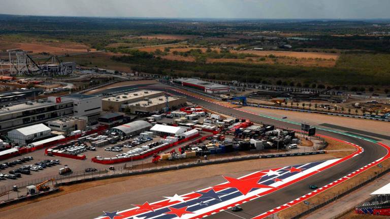 A general view of the circuit during previews ahead of the F1 Grand Prix of United States at Circuit of The Americas on October 16, 2025 in Austin, Texas. Jared C. Tilton/Getty Images/AFP