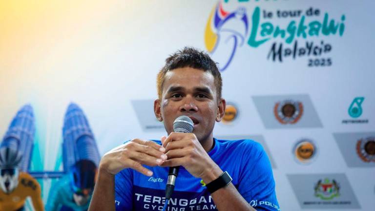 Terengganu Cycling Team rider, Mohd Harrif Saleh, spoke at a press conference ahead of the first stage of the Petronas Le Tour de Langkawi (LTdL) Malaysia 2025 race today. – BERNAMA