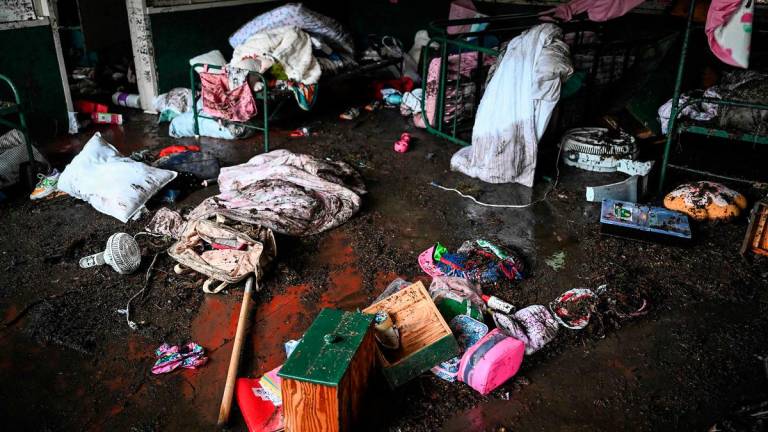 A view inside of a cabin at Camp Mystic, the site of where at least 20 girls went missing after flash flooding in Hunt, Texas, on July 5, 2025. - AFPpix