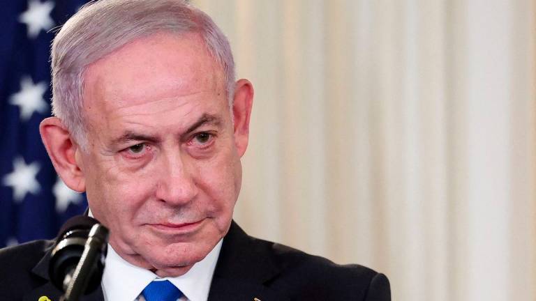 Israeli Prime Minister Benjamin Netanyahu attends a joint press conference with U.S. President Donald Trump (not pictured) in the State Dining Room at the White House in Washington, D.C., U.S., September 29, 2025. - REUTERSPIX