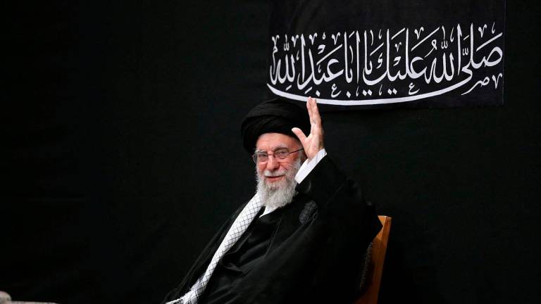 Iran’s Supreme Leader Ayatollah Ali Khamenei attends a ceremony to mark Ashura, the holiest day on the Shi’ite Muslim calendar, in Tehran, Iran, July 5, 2025. Office of the Iranian Supreme Leader/WANA (West Asia News Agency)/Handout via REUTERS