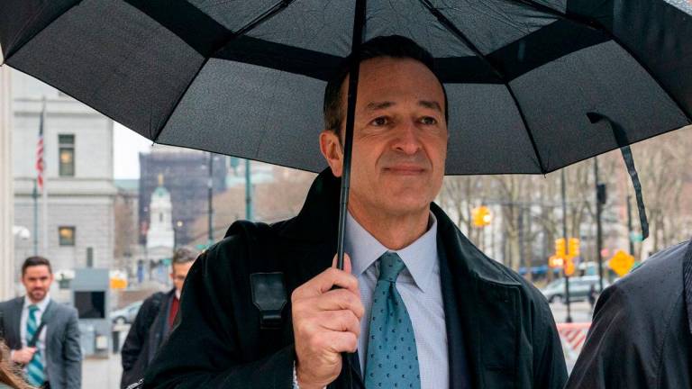 FILE PHOTO: Hernan Lopez, former executive of 21st Century Fox and Full Play Group, arrives at Federal Court in Brooklyn New York City, U.S., January 19, 2023- REUTERS
