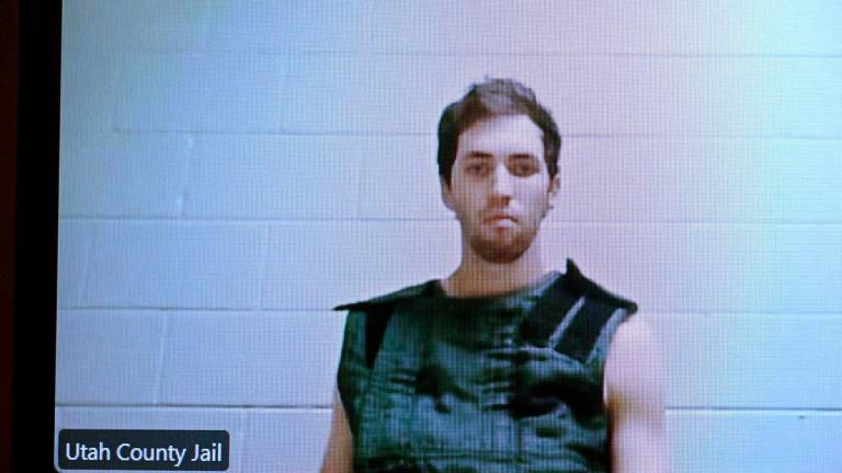 Tyler Robinson, 22, the suspect in the shooting death of Charlie Kirk, appears by camera before Judge Tony Graf of the 4th District Court on Tuesday, September 16, 2025 for his initial appearance in Provo, Utah, U.S. Scott G Winterton/Pool via REUTERS TPX IMAGES OF THE DAY