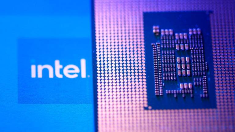 Computer motherboard and Intel chip are seen in this illustration taken August 25, 2025. REUTERSPix