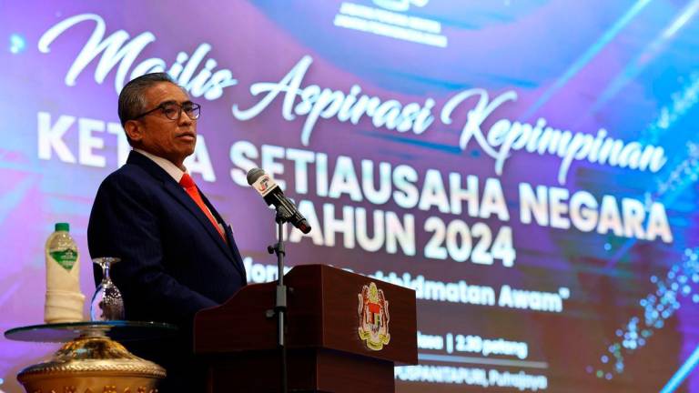 Ketua Setiausaha Negara Tan Sri Shamsul Azri Abu Bakar - BERNAMA