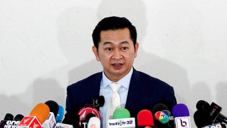 Former Thai Prime Minister Thaksin Shinawatra's lawyer Winyat Chartmontri speaks to the press after Thailand's attorney general indictment over Thaksin Shinawatra’s royal insult case from his interview nine years ago, in Bangkok, Thailand, May 29, 2024. - REUTERSPIX