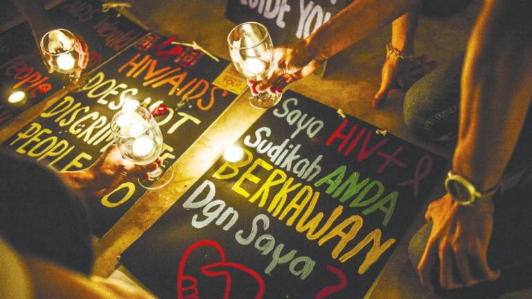 Many individuals who seek treatment for HIV at a late stage report that they delayed care out of fear of being ostracised, losing their jobs or facing mistreatment. – ADIB RAWI YAHYA/THESUN