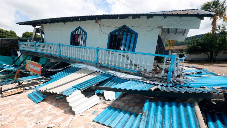 View of the damage caused by an earthquake in Paratebueno, Cundinamarca department, Colombia, on June 8, 2025. AFPpix