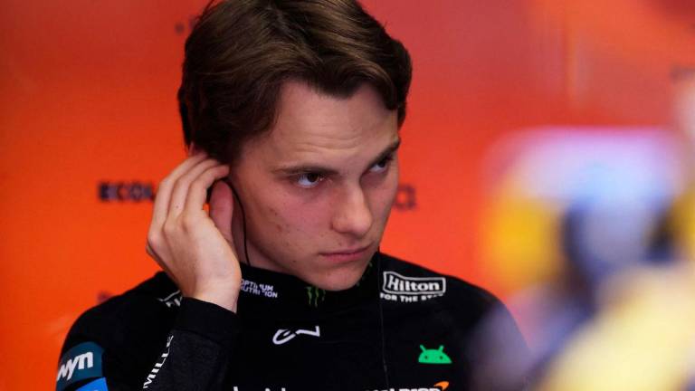 McLaren’s Oscar Piastri during practice REUTERSpix