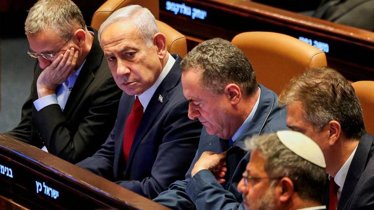 Israeli Prime Minister Benjamin Netanyahu attends a discussion at the plenum in the Knesset, Israel’s parliament, in Jerusalem. Reuterspix