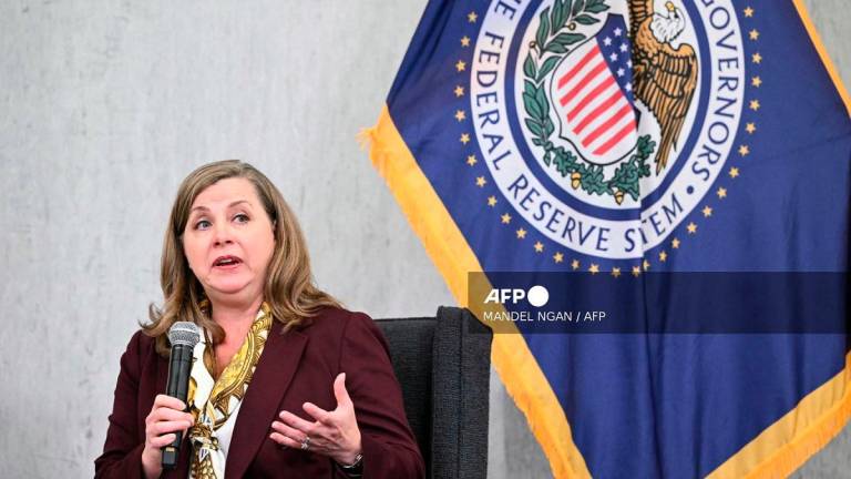 (FILES) Michelle Bowman, vice chair for supervision at the US Federal Reserve Board. - Mandel NGAN / AFP