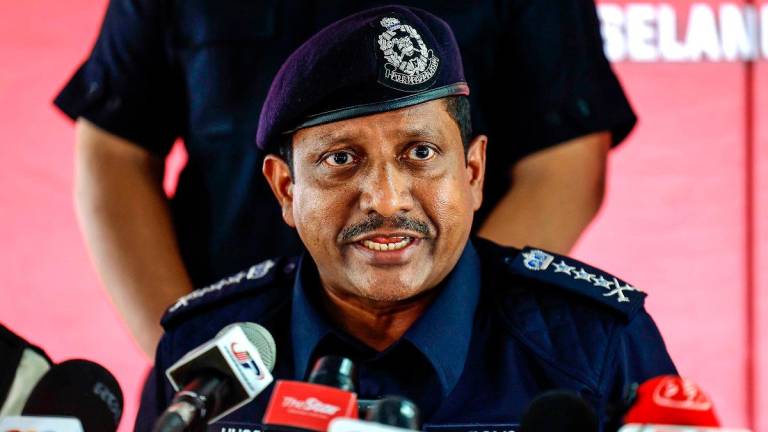 Selangor police chief, Datuk Hussein Omar Khan. - BERNAMApix