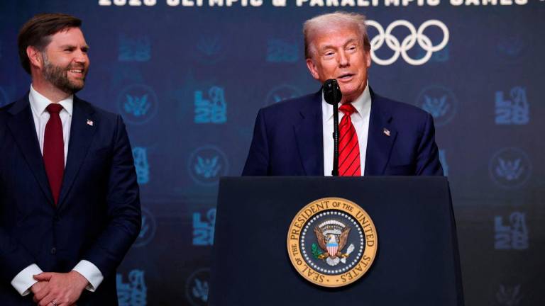 U.S. President Donald Trump, accompanied by Vice President JD Vance. Reuterspix