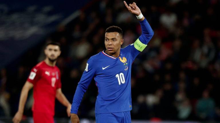 Football - FIFA World Cup - UEFA Qualifiers - Group D - France v Azerbaijan - Parc des Princes, Paris, France - October 10, 2025France's Kylian Mbappe reacts - REUTERSPIX