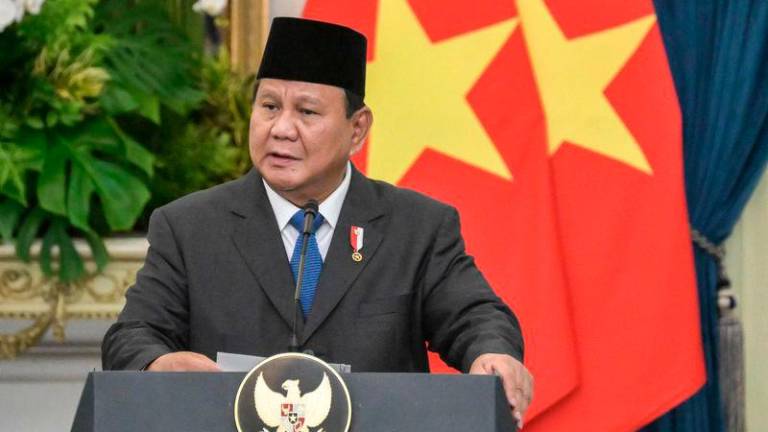 Indonesia’s President Prabowo Subianto.AFPpix