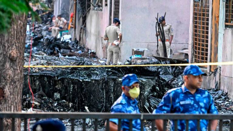 Gambar kawasan perumahan Ahmedabad. AFP