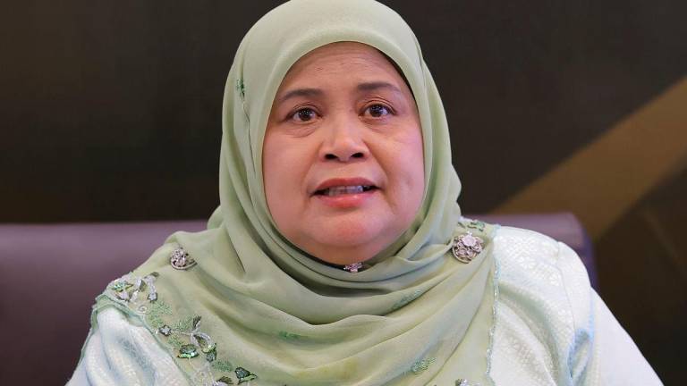 Deputy Minister of Rural and Regional Development Datuk Rubiah Wang. Bernamapix