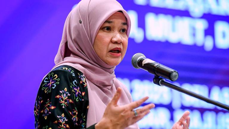 Education Minister, Fadhlina Sidek. - BERNAMApix