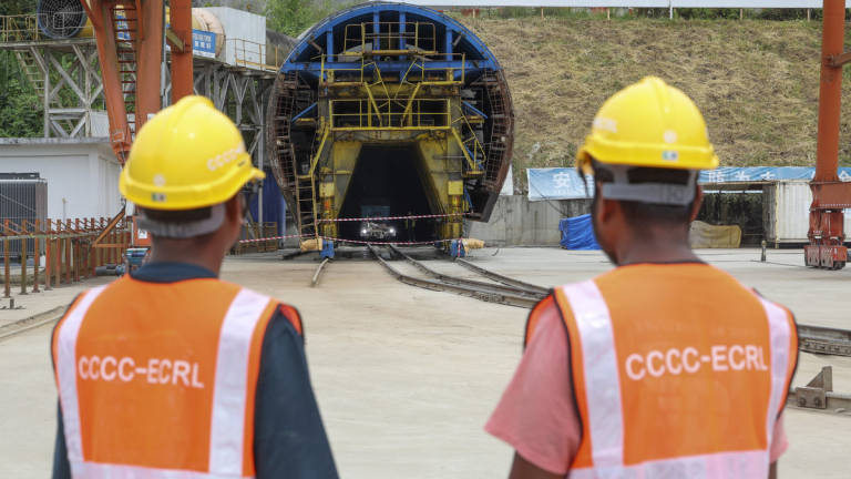 The East Coast Rail Link (ECRL) Genting section achieved another major engineering milestone today with the completion of the breakthrough works on the Genting ECRL Tunnel, carried out 10.8 KM from the tunnel entrance. - BERNAMA