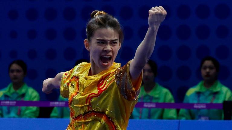 National wushu athlete Tan Cheong Min. - BERNAMApix
