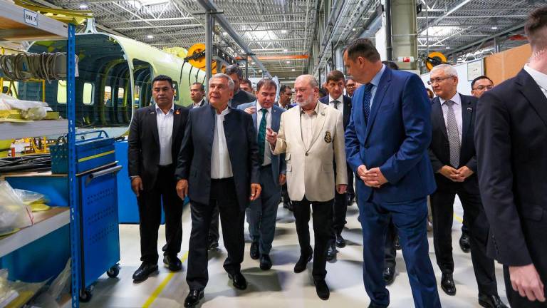 Yang di-Pertuan Agong Sultan Ibrahim berkenan berangkat melawat Kazan Helicopter Plant (KHP), yang merupakan antara pengeluar helikopter terbesar di dunia, hari ini - BERNAMA