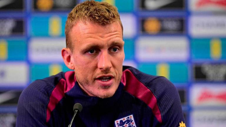 England's defender Dan Burn speaks during a press conference at St George's Park in Burton-upon-Trent, central England, on September 5, 2025, ahead of their World Cup Qualifiers football match against Andorra. - AFPPIX