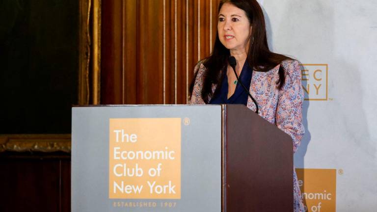 Dr. Adriana Kugler, member of the Board of Governors of the Federal Reserve, speaks to The Economic Club of New York in New York City - Reuterspix