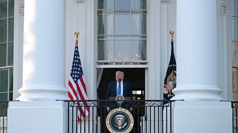 US President Donald Trump participates in a Summer Soiree on the South Lawn of the White House in Washington, DC, on June 4, 2025. AFPpix
