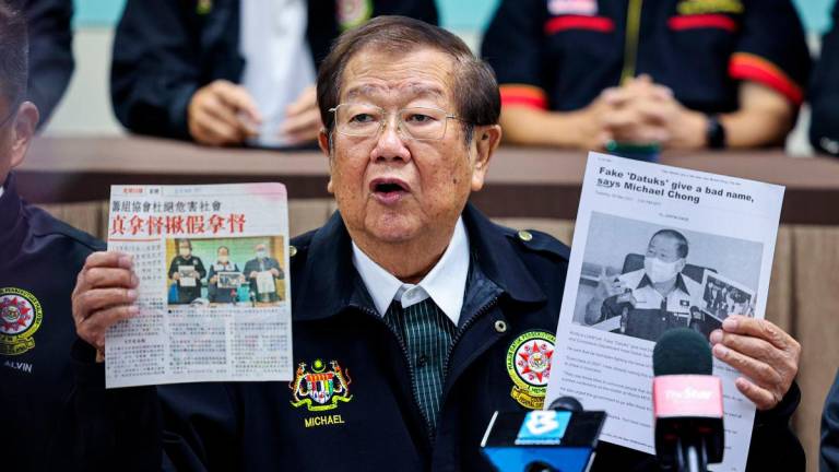 MCA Public Services and Complaints Department head Datuk Seri Michael Chong - Bernamapix