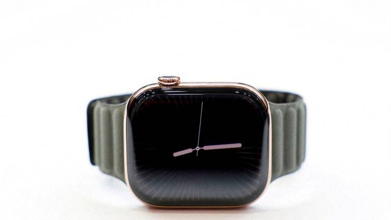 For representational purposes only - FILE PHOTO: An Apple Watch series 11 titanium is displayed during Apple’s event at the Steve Jobs Theater on its campus in Cupertino, California, U.S. September 9, 2025. REUTERS/Manuel Orbegozo/File Photo