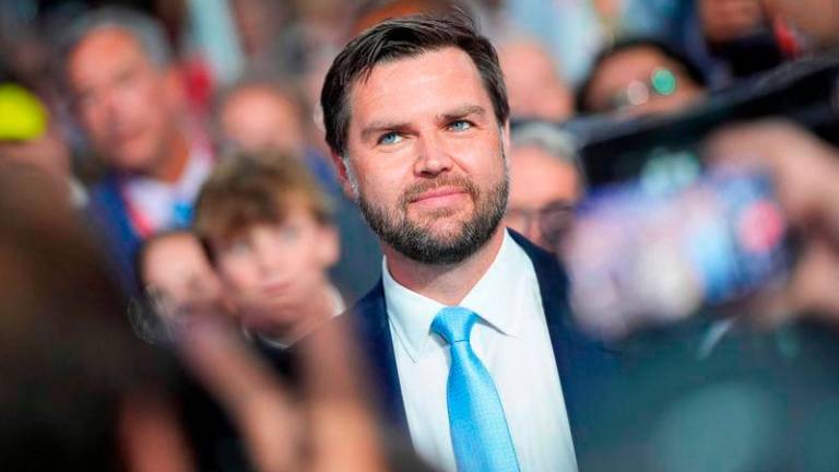 Trump’s pick for Vice President, U.S. Sen. J.D. Vance (R-OH) arrives on the first day of the Republican National Convention at the Fiserv Forum - AFPpix