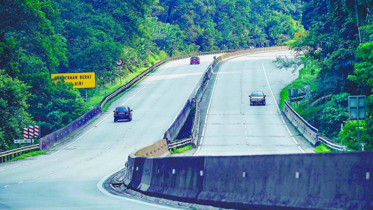 The risk of highway accidents can be reduced with proper upgrades, climate-responsive maintenance and innovative road materials. – ADIB RAWI YAHYA/THESUN