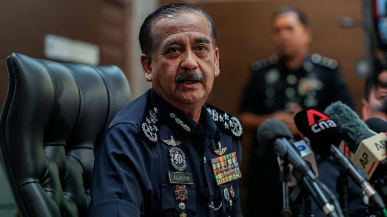 Ketua Polis Negara, Tan Sri Razarudin Husain. - fotoBERNAMA