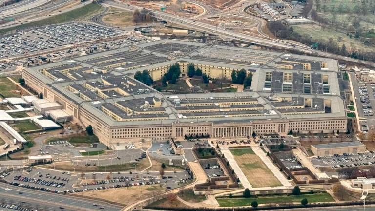 (FILES) A view of the Pentagon on December 13, 2024, in Washington, DC. President Donald Trump is changing the name of the Department of Defense to the “Department of War,“ the White House announced on September 4, 2025, after the US leader repeatedly suggested a rebranding to project a more powerful image. Trump will sign an executive order permitting use of the “Department of War” as a “secondary title” for the sprawling department, a White House document said, as its official title is established by Congress. (Photo by Daniel SLIM / AFP)