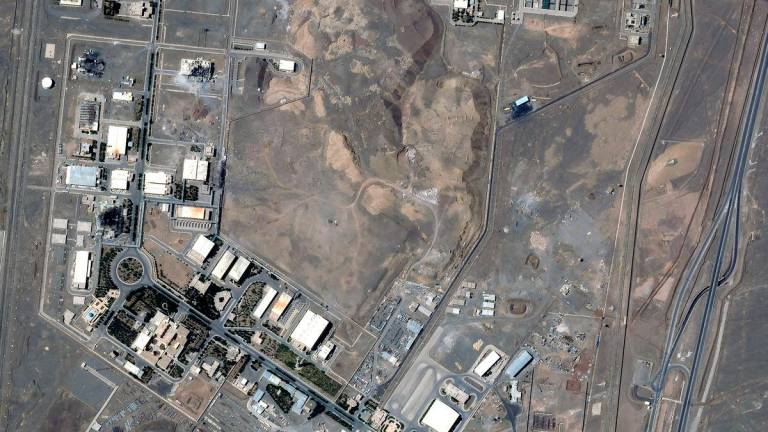The United States launched unprecedented strikes on Iranian nuclear facilities including Fordo and sites at Isfahan and Natanz on June 22, 2025. (Photo by PLANET LABS PBC / AFP)
