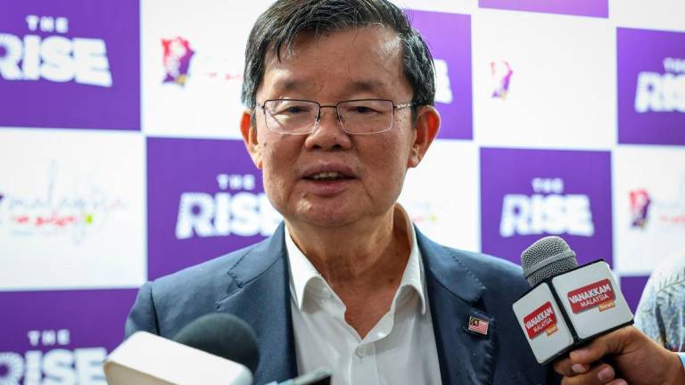 Chief Minister Chow Kon Yeow. Bernamapix