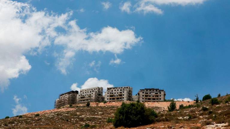 New buildings stand around the Israeli settlement Eli, in the Israeli-occupied West Bank. REUTERSPIX